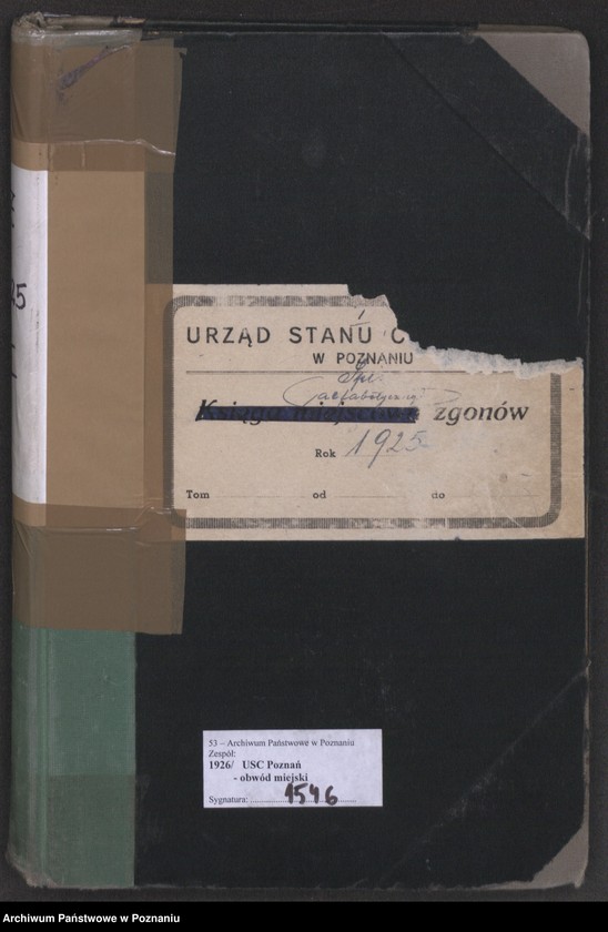 Obraz 2 z jednostki "Spis alfabetyczny zgonów za 1925"