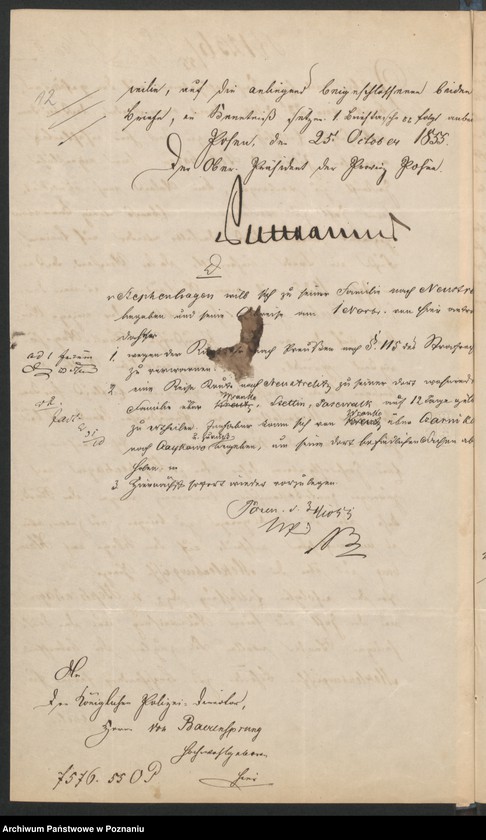 Obraz 16 z jednostki "A. betr. den polnischen Flüchtling Literaten Julius von Stephenhagen"