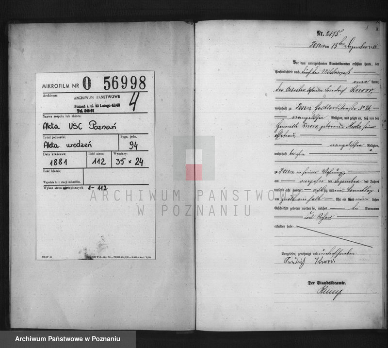 Obraz 2 z jednostki "Księga urodzeń t. V"