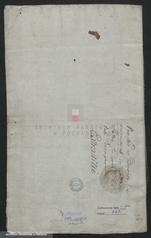 Obraz 9 z jednostki "Ekstrakt z ksiąg grodzkich kaliskich dekretu z 1725. 23. III w sprawie długów miasta Leszna; język łaciński"