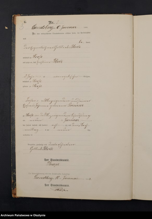 image.from.unit.number "Sterbe-Neben-Register Nr 1 - 77"