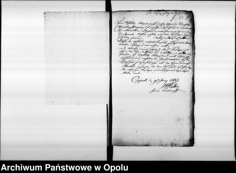 Obraz 19 z jednostki "[...] die Gegenstände der Quartire, Verpflegung der Einquartirung, Quartirs - Geldbeiträge von May, Juny, July und August 1813 Vol. I"
