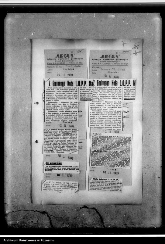 Obraz 14 z jednostki "Wycinki prasowe dotyczące działalności Ligi Obrony Powietrznej i Przeciwgazowej w Poznaniu"