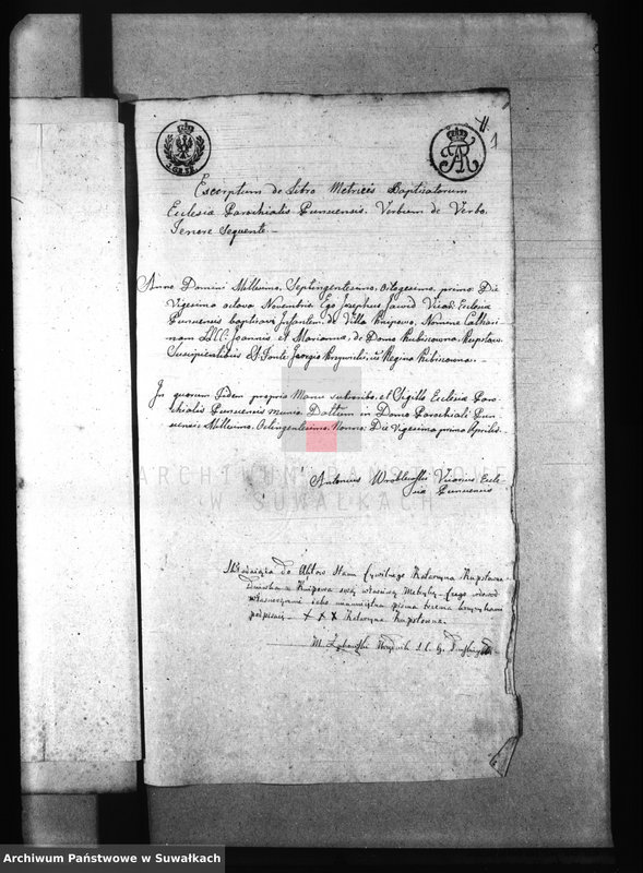 image.from.unit.number "Papiery stosowane do Aktów Małżeństwa Stanu Cywilnego Gminy Puńskiey od dnia 1 Maja 1809r"
