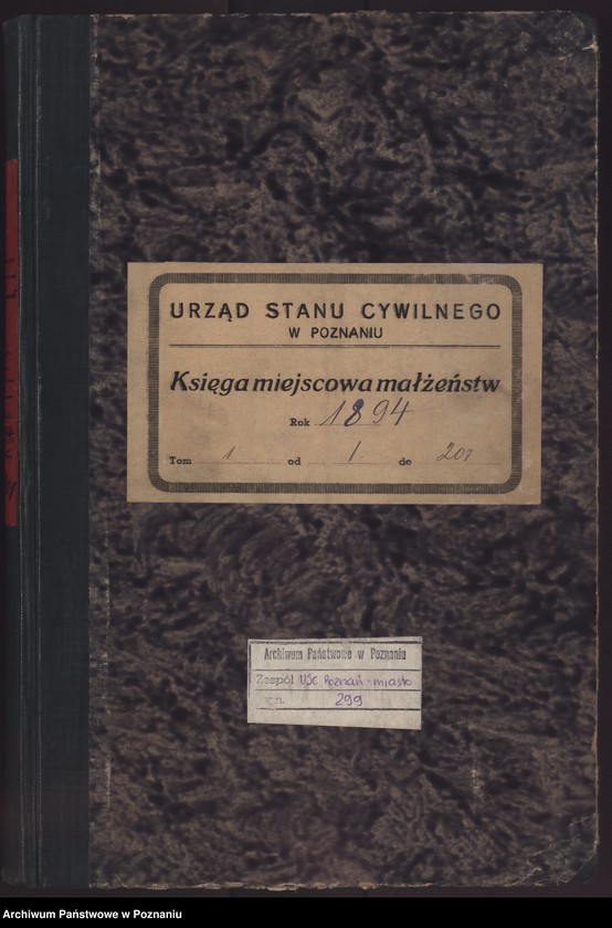 Obraz 2 z jednostki "Księga małżeństw t. I"