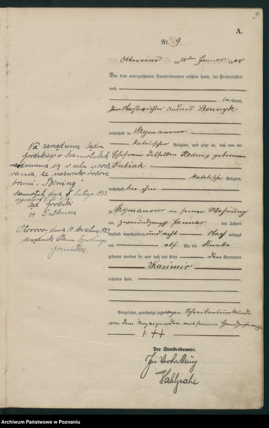 Obraz 12 z jednostki "Geburts-Haupt-Register"