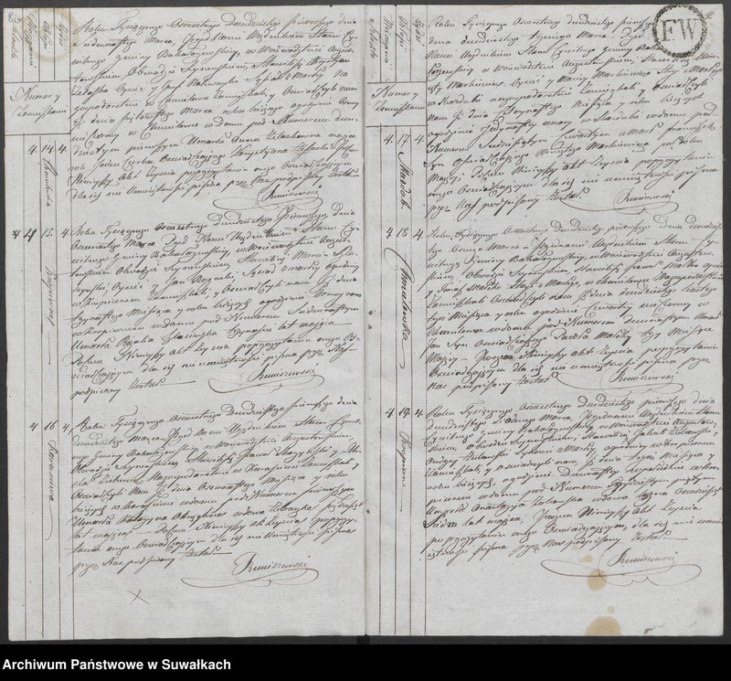 Obraz 8 z jednostki "Akta Zeszłych Gminy Bakałarzewskiey Na rok 1821-wszy"