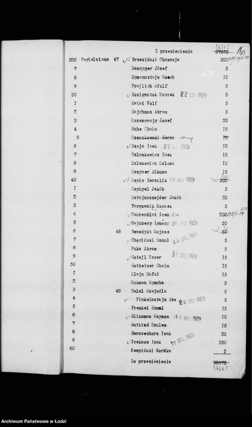 Obraz 19 z jednostki "Rejestr poborczy"