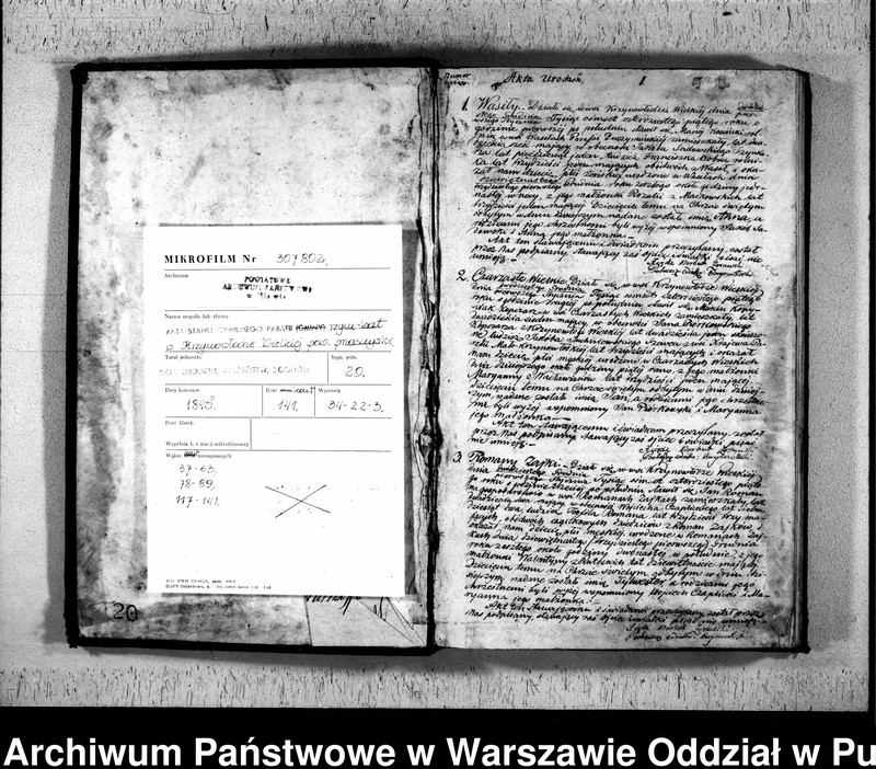 Obraz 3 z jednostki "Akta urodzeń, małżeństw i zgonów"