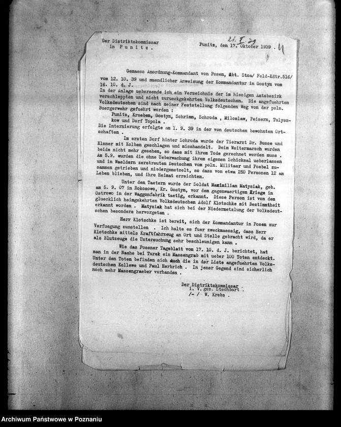 Obraz 8 z jednostki "Amtliche Meldungen Kreis Gostingen (Gostyń)"