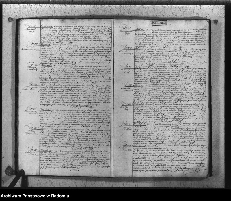 image.from.unit.number "Duplikat akt urodzonych, zaślubionych i zmarłych z parafii Głowaczew na rok 1850"