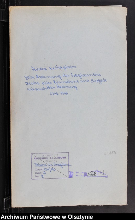 image.from.unit.number "Jahr-Rechnung von aller Einnahme und Ausgabe-Geld, wie auch Bau Rechnung"
