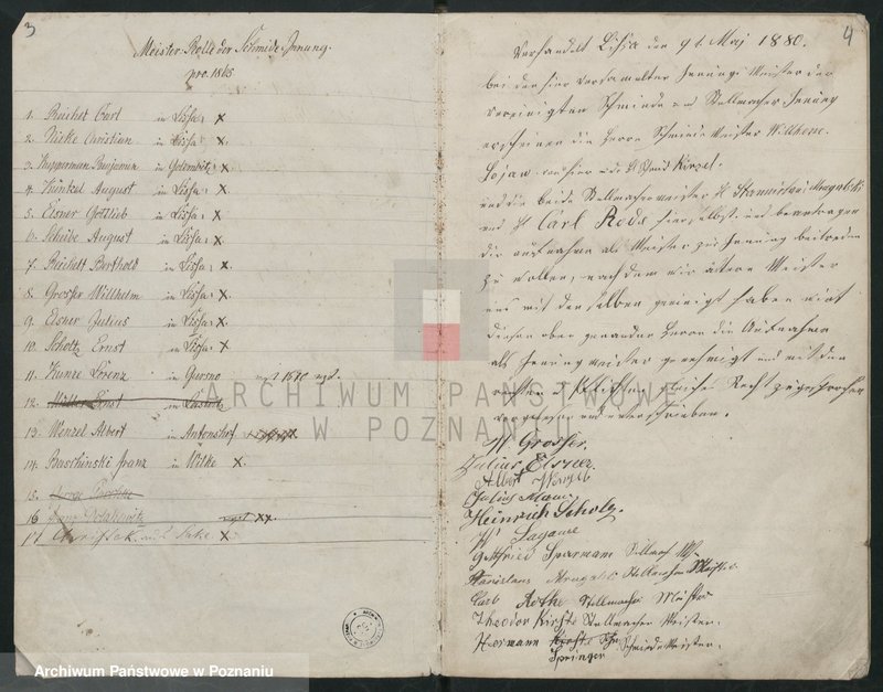 image.from.unit.number "Protokolarz Komisji Egzaminacyjnej cechu kowalskiego w Lesznie"