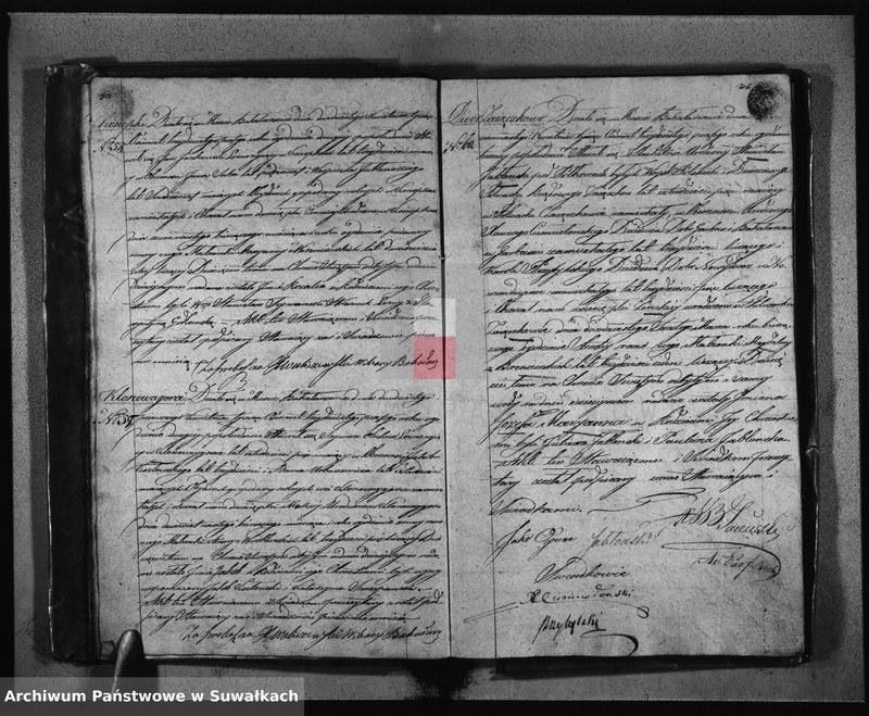 Obraz 18 z jednostki "Księga Duplikat Urodzonych Zaślubionych Zmarłych z Roku 1835 Parafij Bakałarzewskiey Przeznaczona do Archiwum Hipotecznego Powiatu Dąbrowskiego"