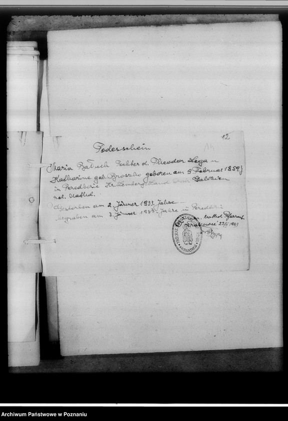 Obraz 18 z jednostki "[Uwierzytelnione odpisy z ksiąg kościelnych i urzędów stanu cywilnego]"