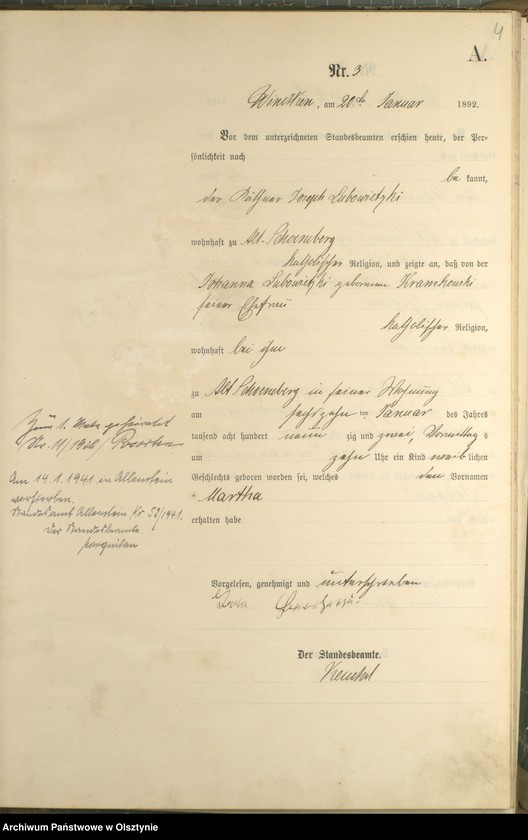 Obraz 6 z jednostki "Geburts-Haupt-Register Nr 1 - 86"