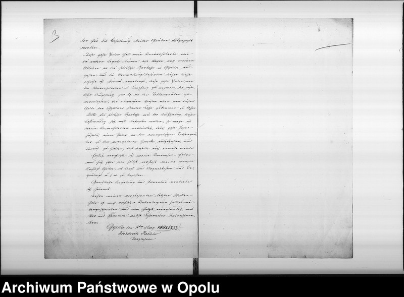 Obraz 7 z jednostki "Acta des Magistrats zu Oppeln betreffend das Testament des verstorbenen Tanzlehrer Friedrich Richter"