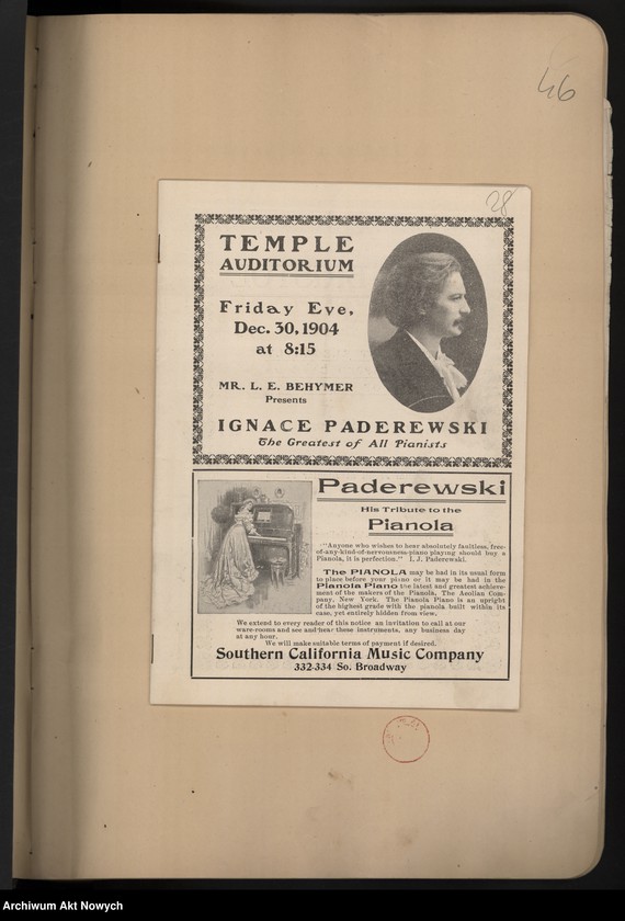 image.from.unit.number "Amérigue (Programy koncertów w czasie tourneé w Stanach Zjednoczonych i Australii)"