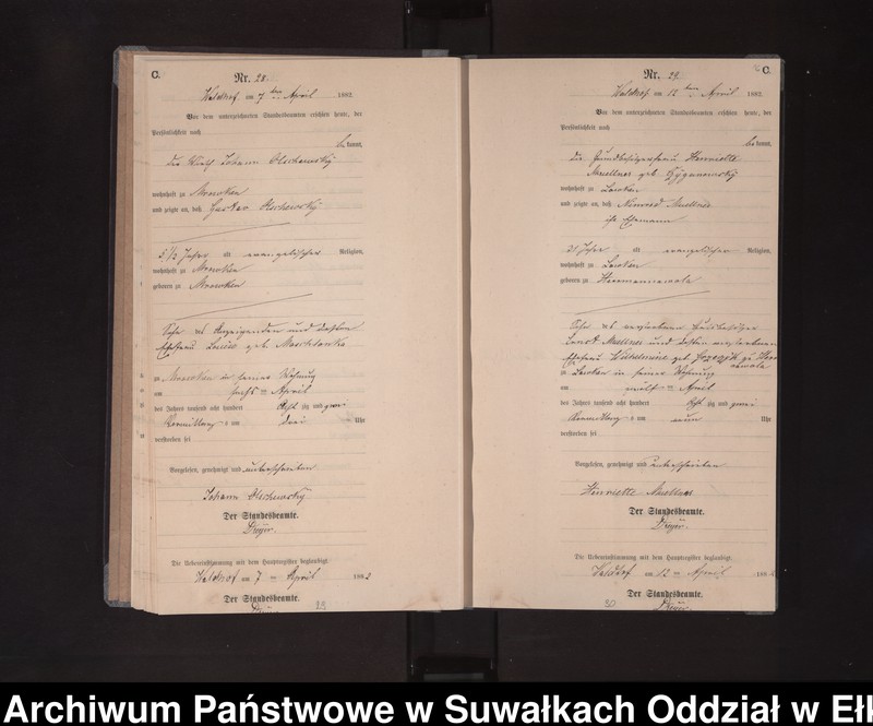 image.from.unit.number "Sterbe-Neben-Register des Königlich Preussischen Standes-Amtes Orlen Kreis Loetzen"