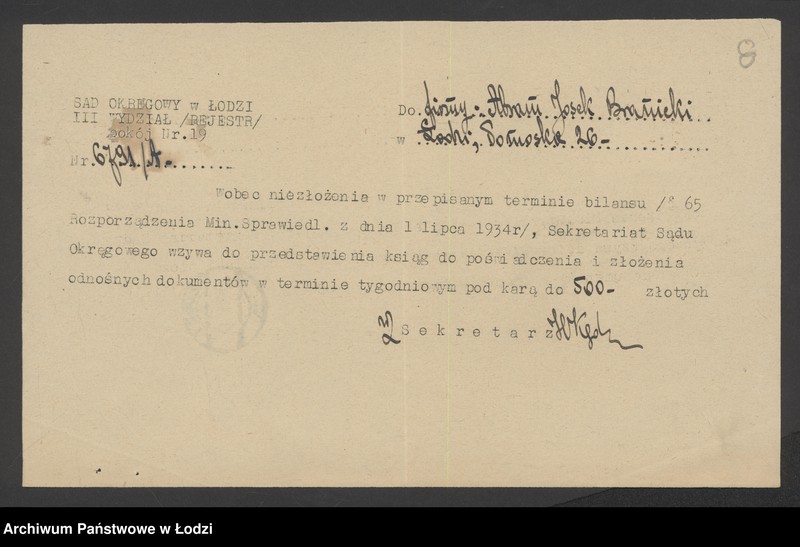 Obraz 10 z jednostki "Abram Josek Branicki – sklep spożywczy"