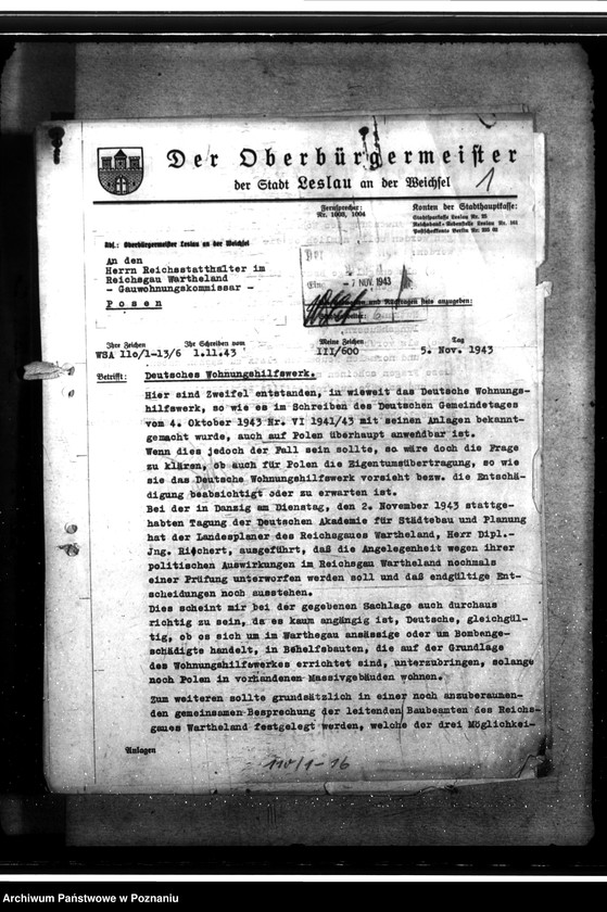 Obraz 5 z jednostki "Deutsches Wohnungshilfswerk. Bau von Behelfsheimen im Kreise Leslau (Włocławek)"