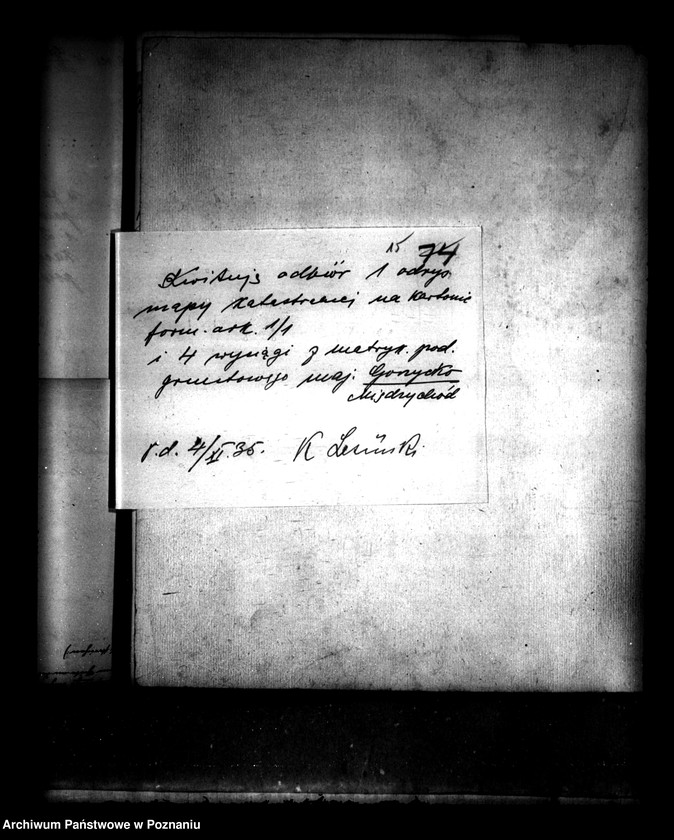 Obraz 19 z jednostki "Przymusowy wykup majątku Gorzycko-Stare powiatu międzychodzkiego"