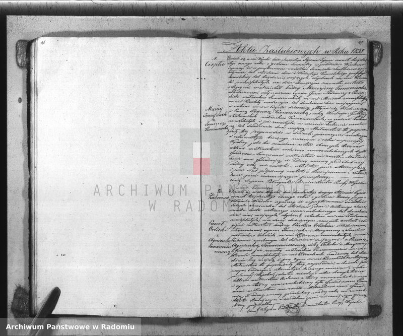 Obraz 14 z jednostki "[Duplikat Parafii Wysoka w powiecie Szydłowieckim Obwodzie Opoczyńskim] Gubernij Sandomierskiej na rok 1838 sporządzona"