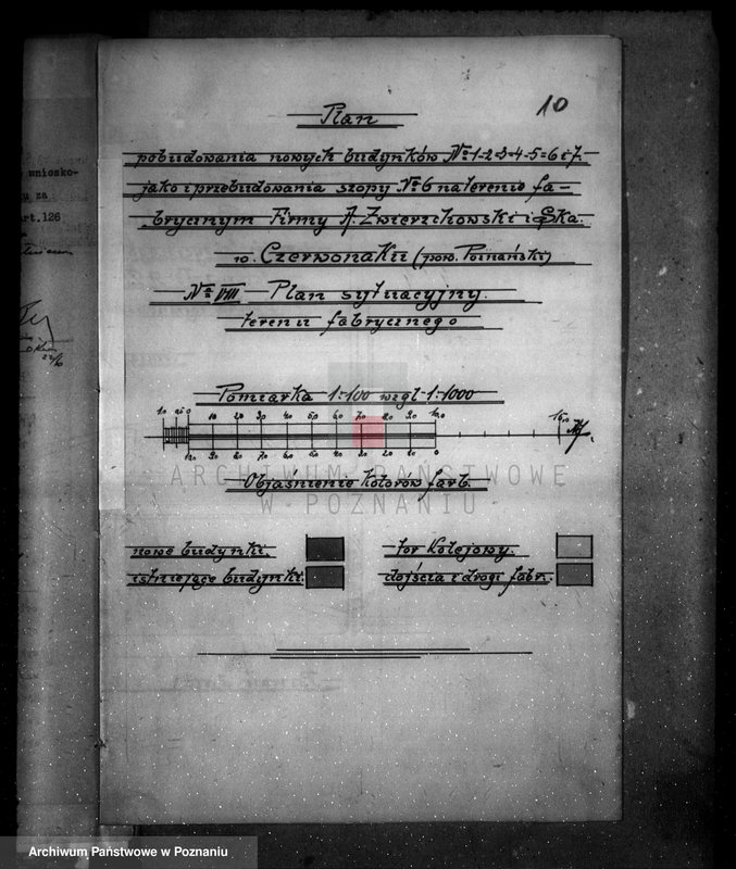 Obraz 14 z jednostki "Zatwierdzenie zakładu przemysłowego /fabryki wyrobów drewnianych/ A. Zwierzchowski i Spółka w Poznaniu"