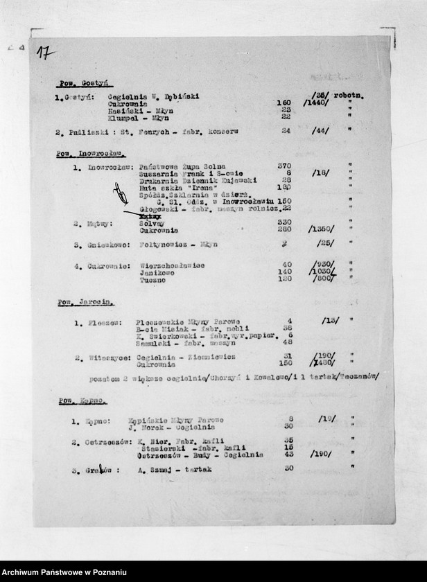 Obraz 20 z jednostki "Sprawy ogólne dotyczące organizacji Urzędu Wojewódzkiego, powiatowych władz administracji ogólnej i innych władz podległych"