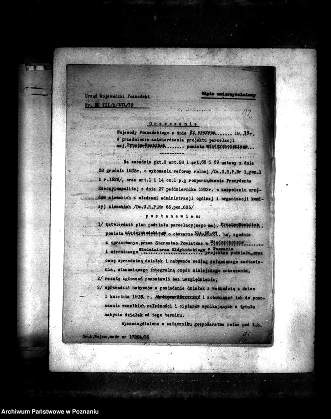 Obraz 16 z jednostki "Parcelacja majątku Prusim-Rozbitek powiatu międzychodzkiego"