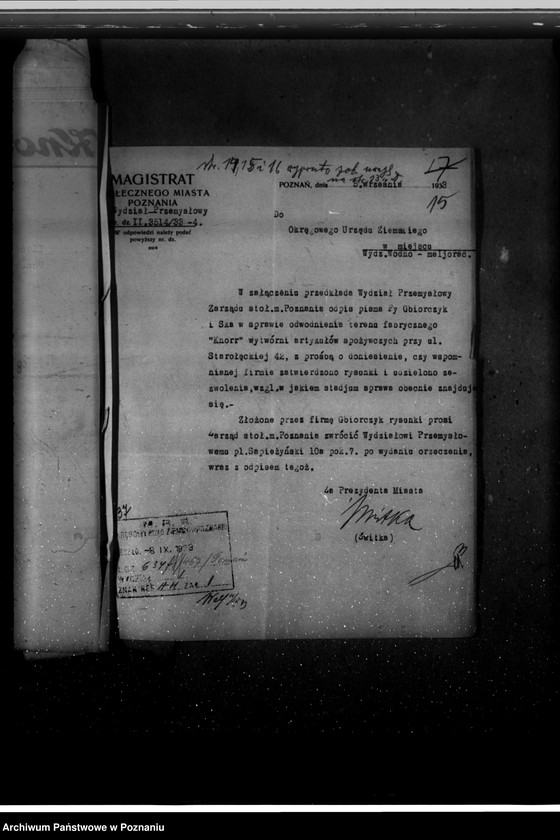 Obraz 20 z jednostki "/Sprawy wodne firmy "Knorr" ul. Starołęcka/"