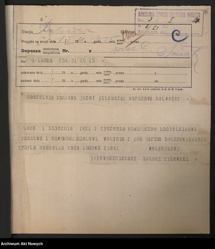 image.from.unit.number "(Życzenia noworoczne dla Naczelnika Państwa)"