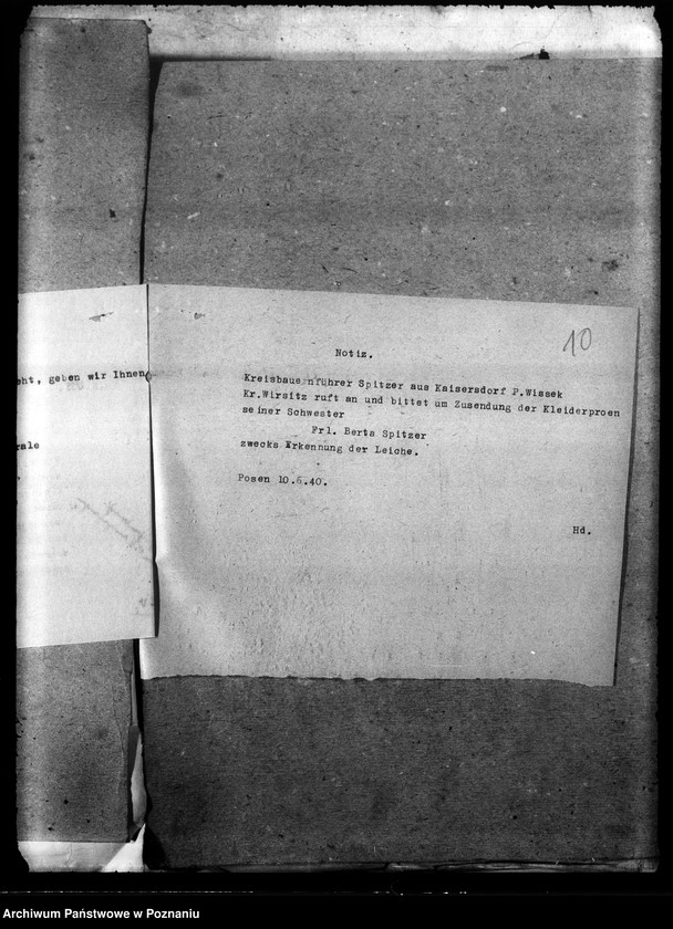 Obraz 14 z jednostki "Korespondencja w sprawie miejscowych Niemców, którzy zginęli w 1939 roku"