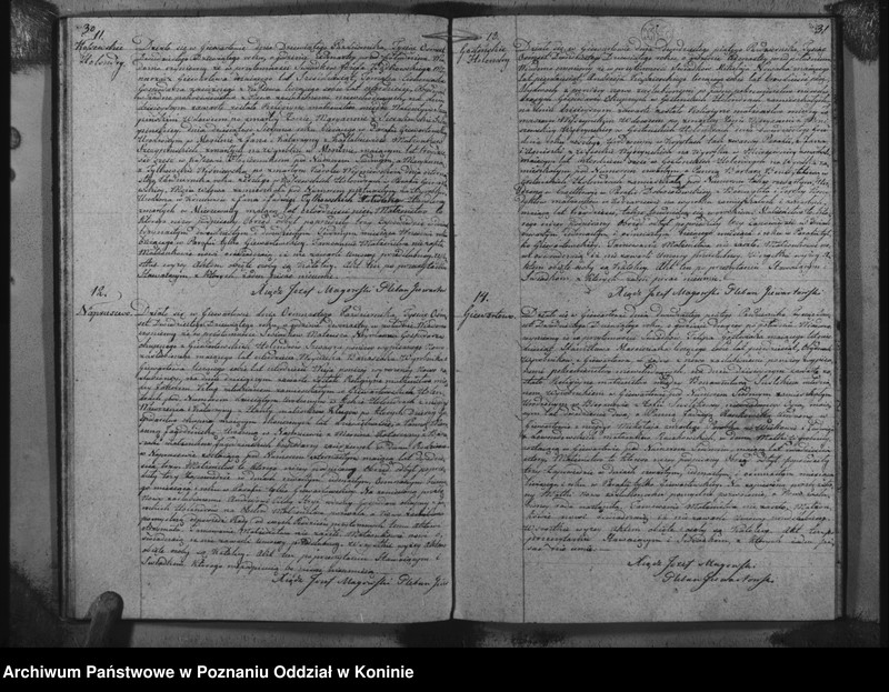 Obraz 18 z jednostki "Księga urodzonych, ślubów i zmarłych"