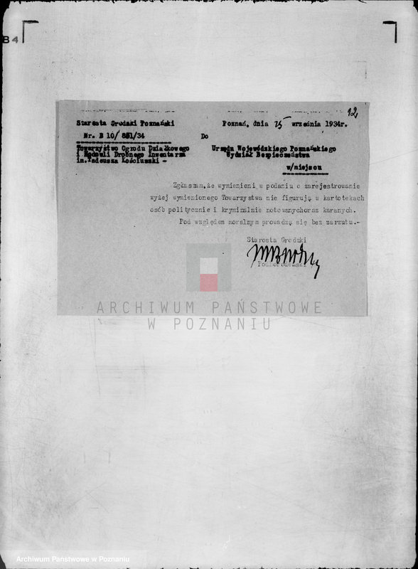 Obraz 17 z jednostki "/Towarzystwo Ogrodu Działkowego im. T. Kościuszki w Poznaniu/"