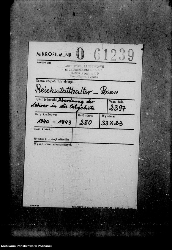 Obraz 2 z jednostki "Abordnung der Lehrer in die Ostgebiete"