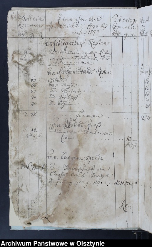 image.from.unit.number "Jahr-Rechnung von aller Einnahme und Ausgabe-Geld, wie auch Bau Rechnung"