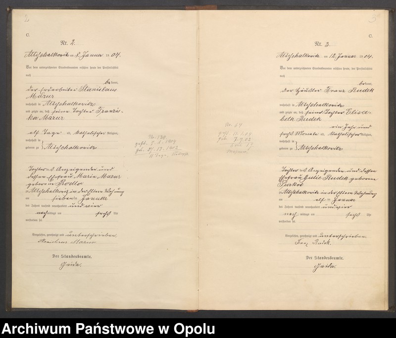 Obraz z jednostki "Księga zgonów miejscowa Siołkowice Stare za rok 1904"