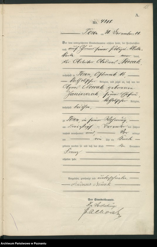 Obraz 16 z jednostki "[Księga urodzeń t. VIII]"