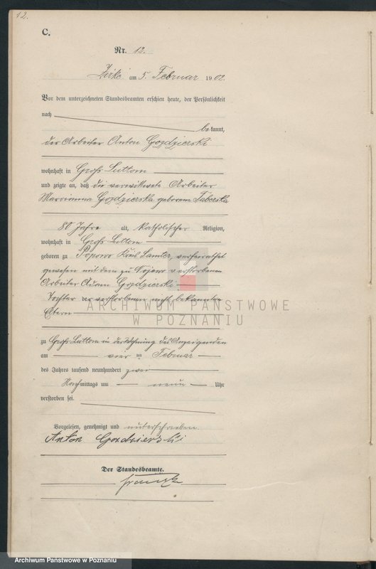 Obraz 15 z jednostki "Sterbe-Haupt-Register"