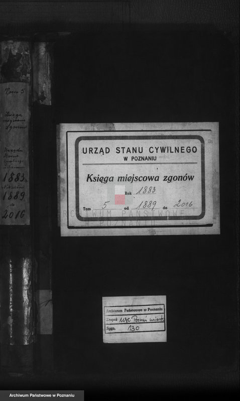 Obraz 1 z jednostki "Księga zgonów t. V"