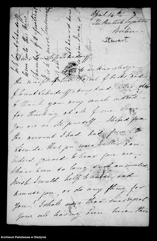 image.from.unit.number "/E. Stewart, Mary Stebush, Laura Francis, May A. Szkes, R. Kossentyn, Florence Grenfell R. H. Saylor u. a. an Anna Gfin Lehndorff u. an Hahn Kuchelmiss/"