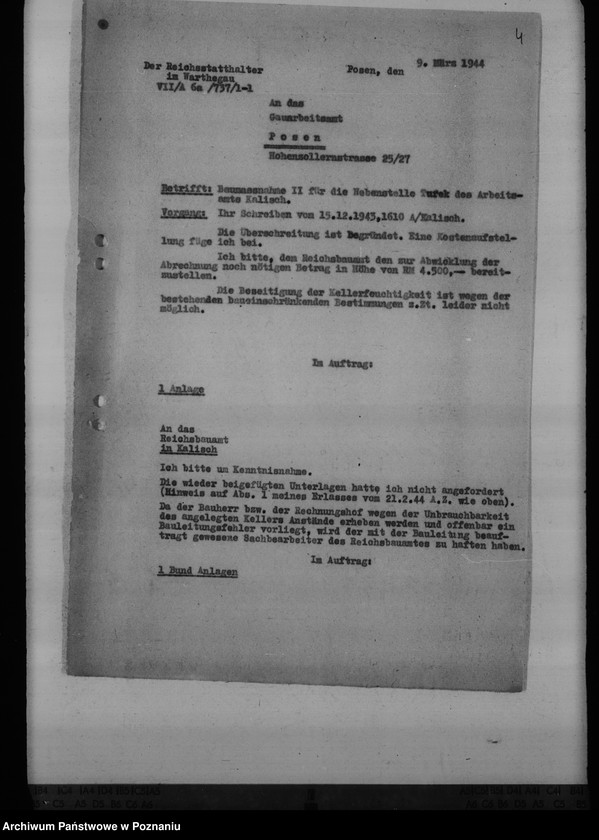 Obraz 9 z jednostki "Unterbringung der Arbeitsämter"