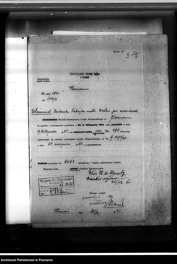 Obraz 17 z jednostki "Stolarnia w Wieleniu pow. czarnkowski, R. Dzikowski i W. Maciejewski nr woj. 5841"