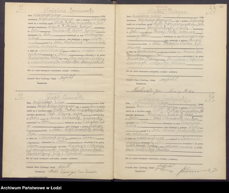 Obraz 16 z jednostki "Akta zgonów"