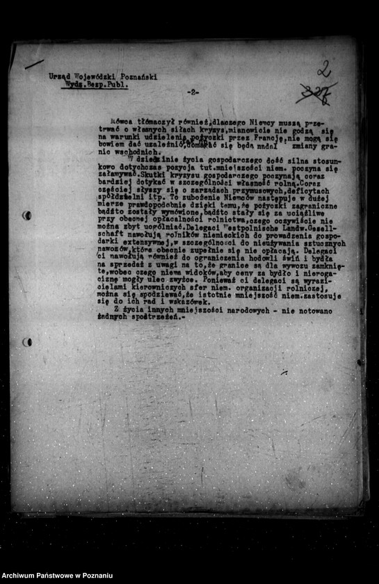 Obraz 6 z jednostki "Sprawozdania sytuacyjne z życia mniejszości narodowych za miesiące październik, listopad, grudzień 1931 r."