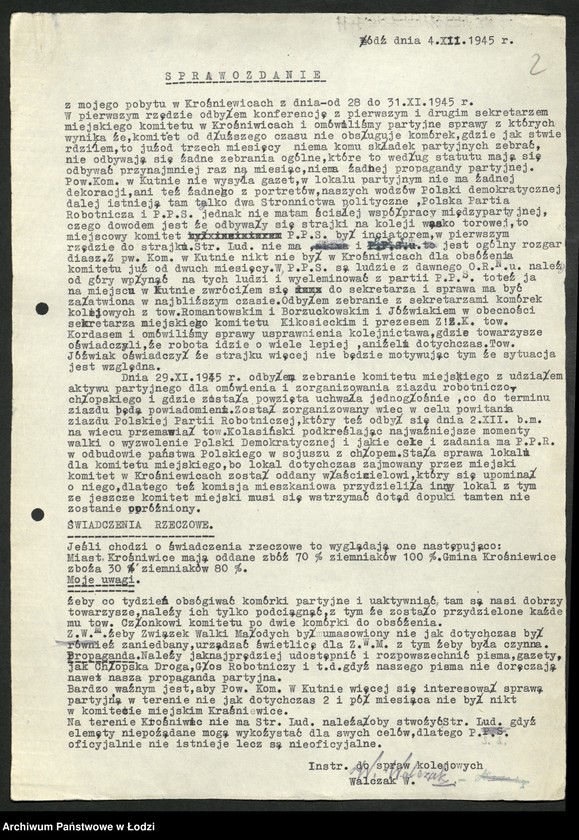 Obraz 3 z jednostki "Sprawozdania instruktorów [Wydziału] z wyjazdów w teren"