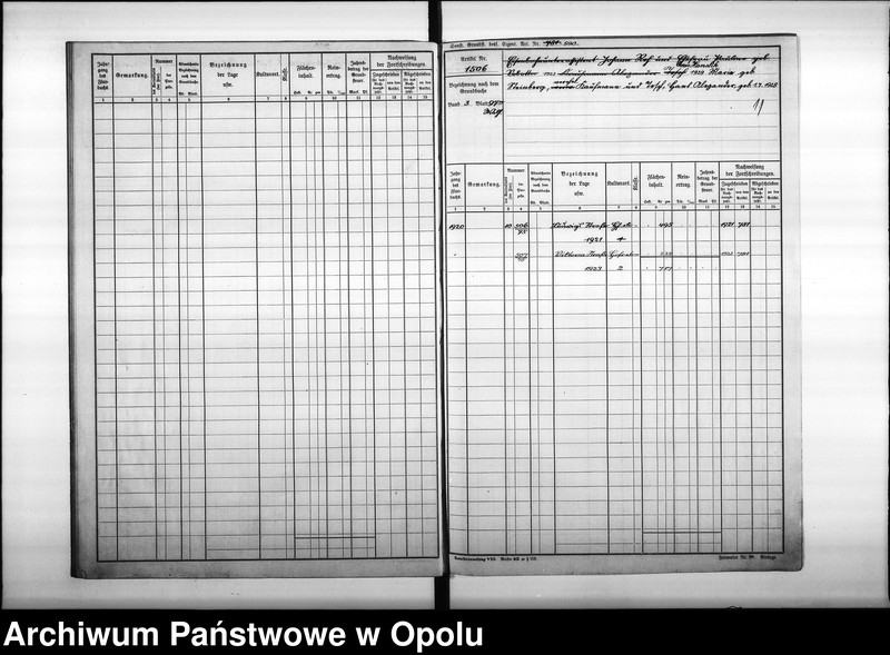 Obraz 13 z jednostki "Mutterrolle des Gemeindebezirks Oppeln 6ter Band, enthaltend die Artikel von Nr 1501 bis Nr 1800"