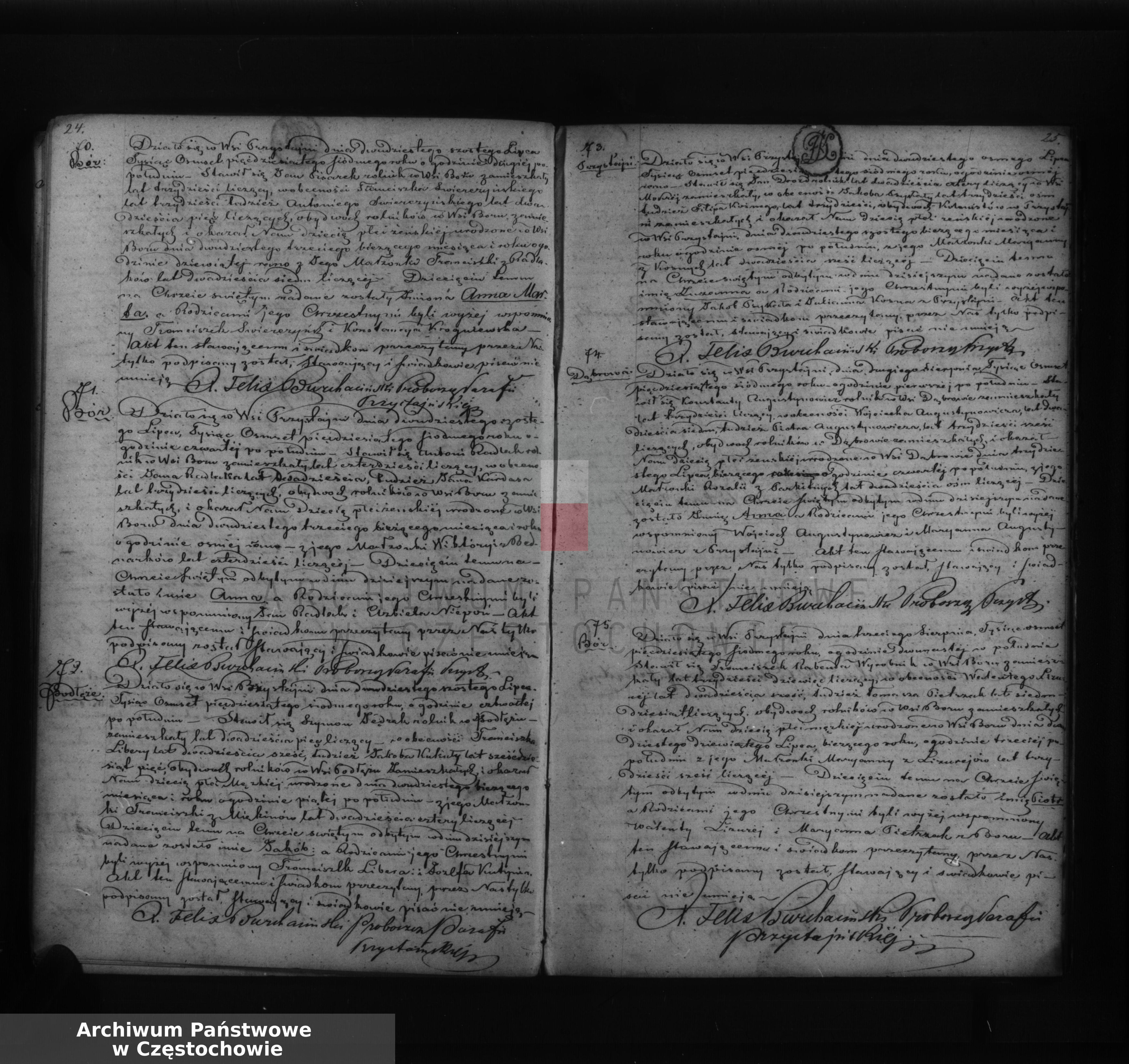 Skan z jednostki: Księga duplikat [akt] urodzonych, zaślubionych i zmarłych Parafii Przystajń w okręgu częstochowskim, dekanacie krzepickim z roku 1857