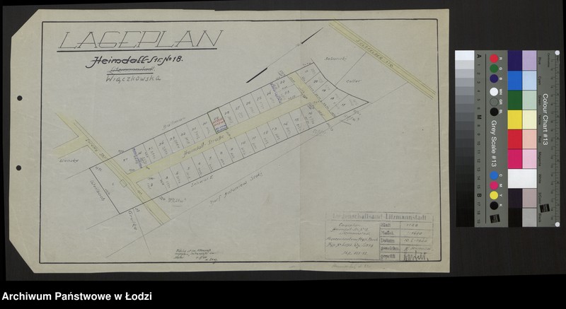 Obraz 1 z jednostki "Lageplan Heimdall-Strasse Nr 18 Litzmannstadt"